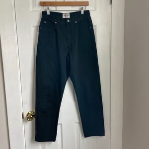 Vintage navy high waist straight leg pants size 10 short